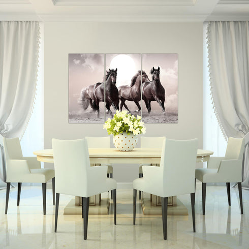 Wandbilder Wohnzimmer XXL Pferde Moderne Bilder Tiere